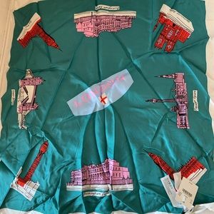 J crew silk square scarf